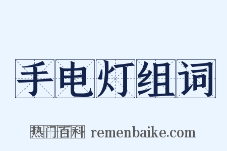 手电灯组词是什么意思的图片